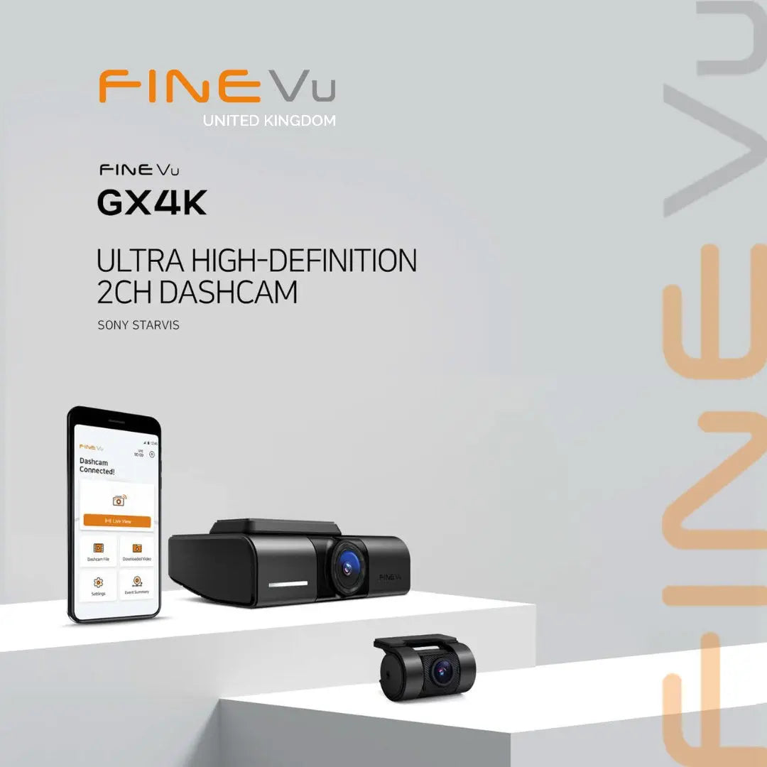 FineVu GX4K Front & Rear Dash Cam - My Auto Security