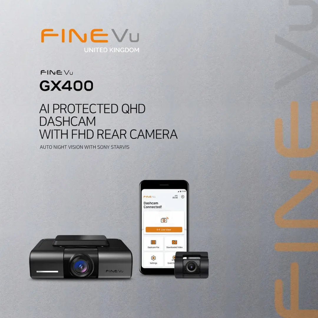 FineVu GX400 Front & Rear Dash Cam - My Auto Security