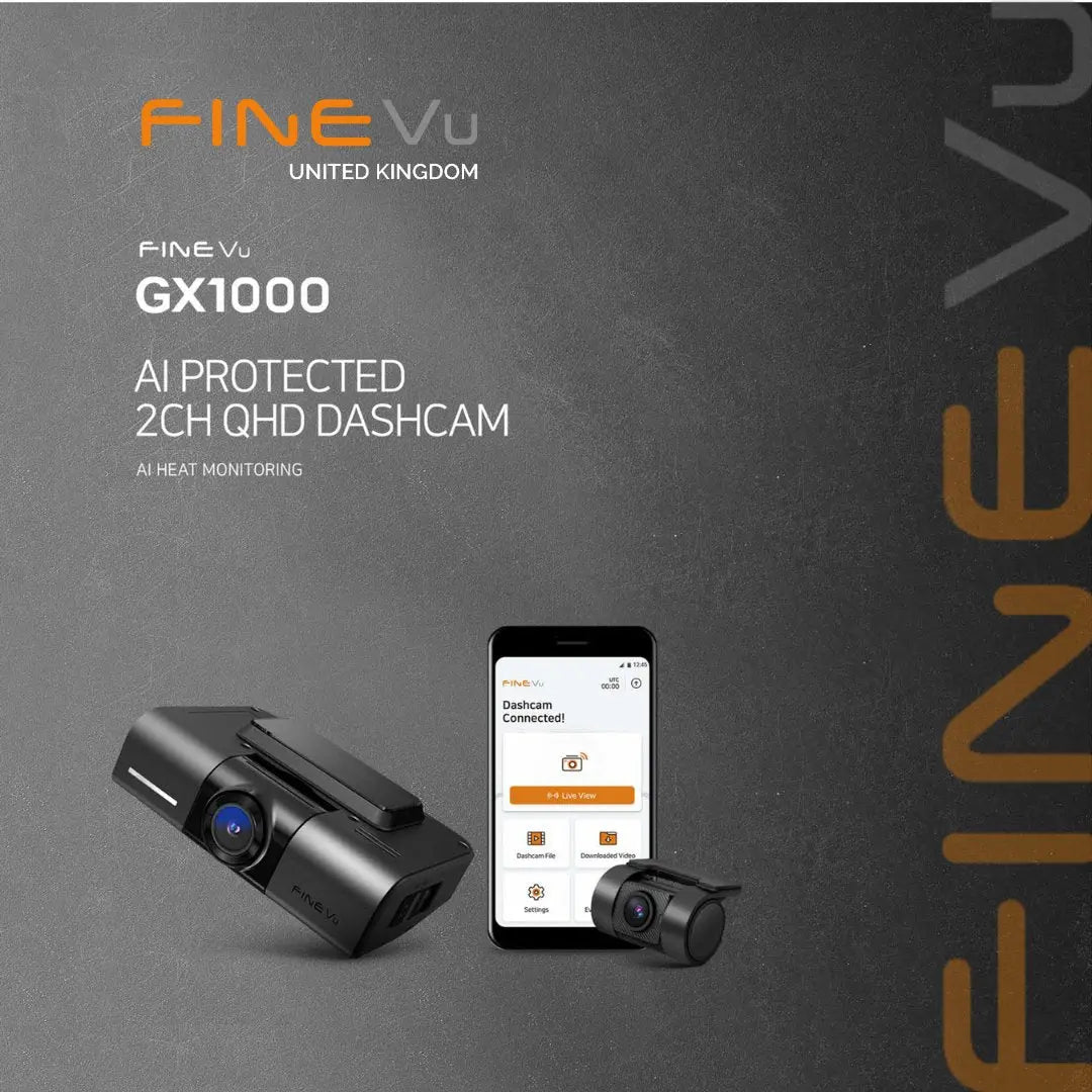 FineVu GX1000 Front & Rear Dash Cam - My Auto Security