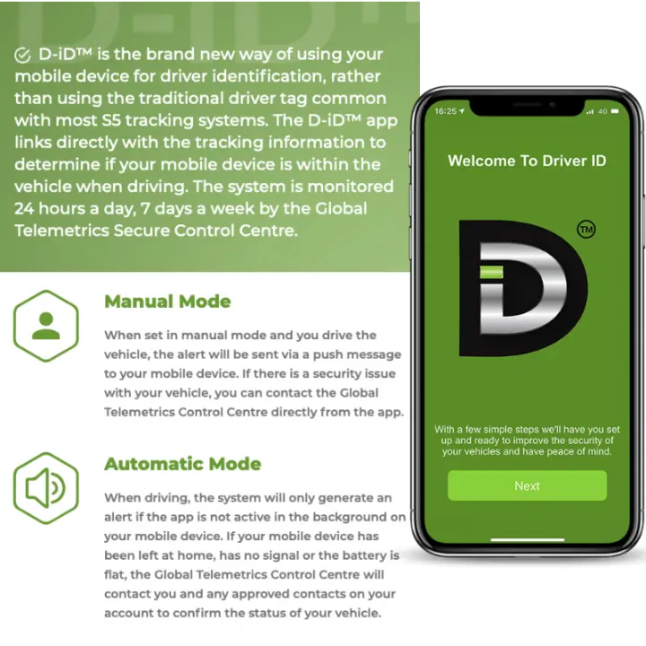 SmarTrak S5 D-iD Tracker SmarTrak